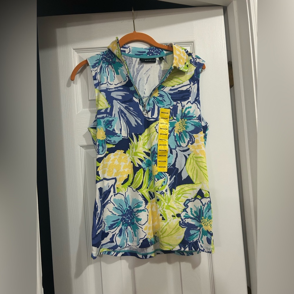 Rafaella Medium Floral Tank NWT